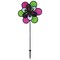 In the Breeze 2692 - 15 Inch Domino Double Windee Wheelz Spinner - Colorful Wind Spinner for your Yard and Garden